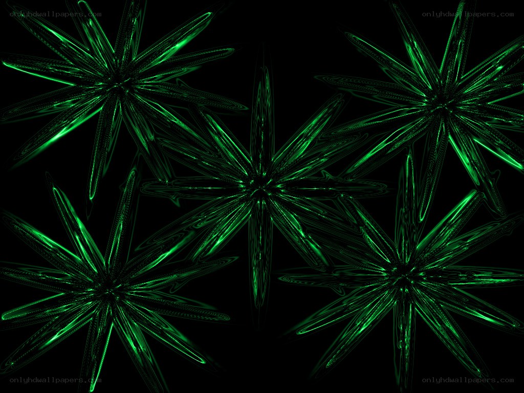 green starburst patterns