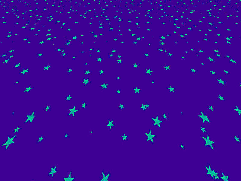 Green Stars on Purple