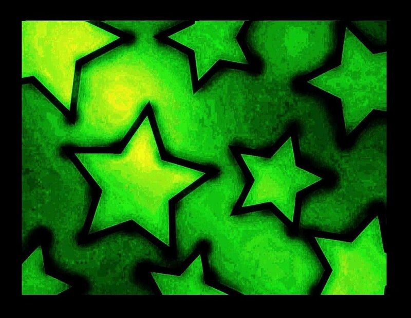 green stars pattern