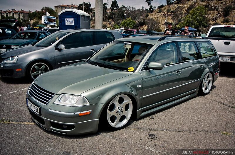 Green Station Wagon — Gray