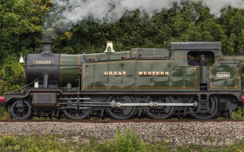 Green Steam Locomotive — Dynamic