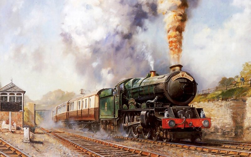 Green Steam Train — Dynamic