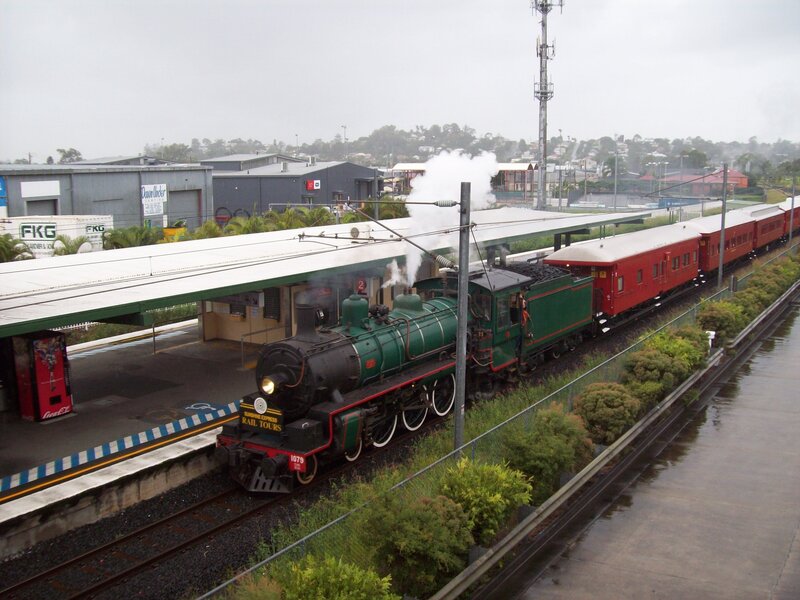 Green Steam Train — Overcast