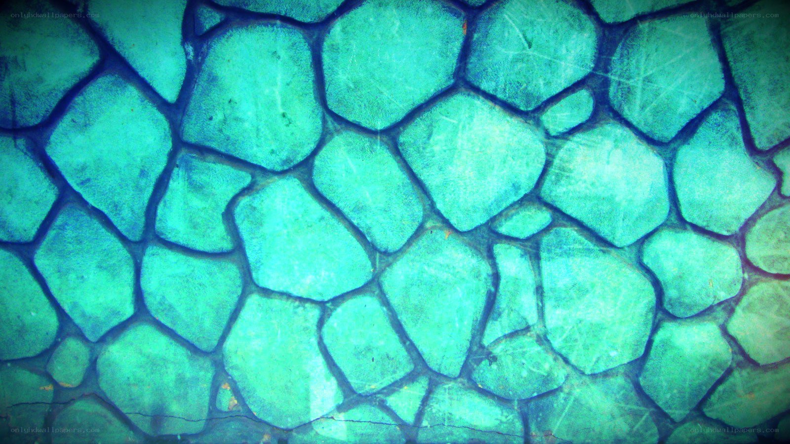 green stone tile pattern
