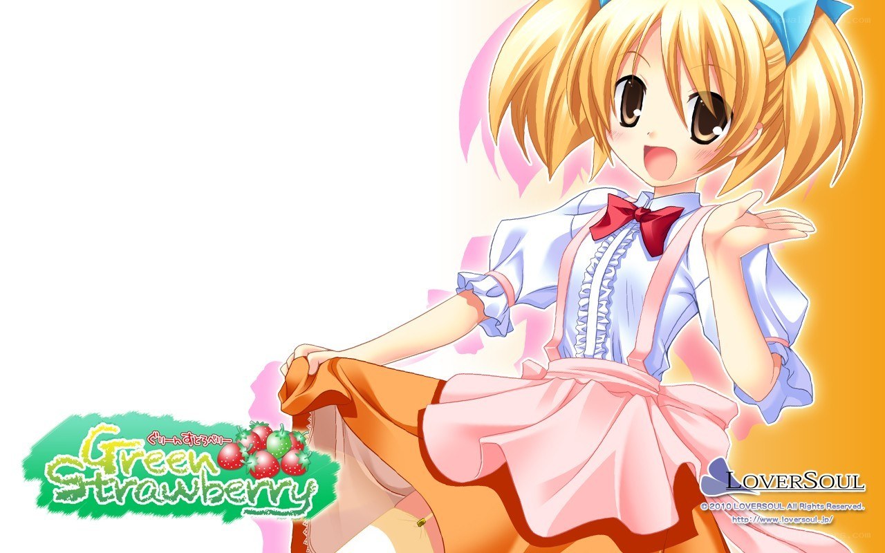 Green Strawberry anime character