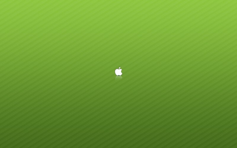 green striped apple logo