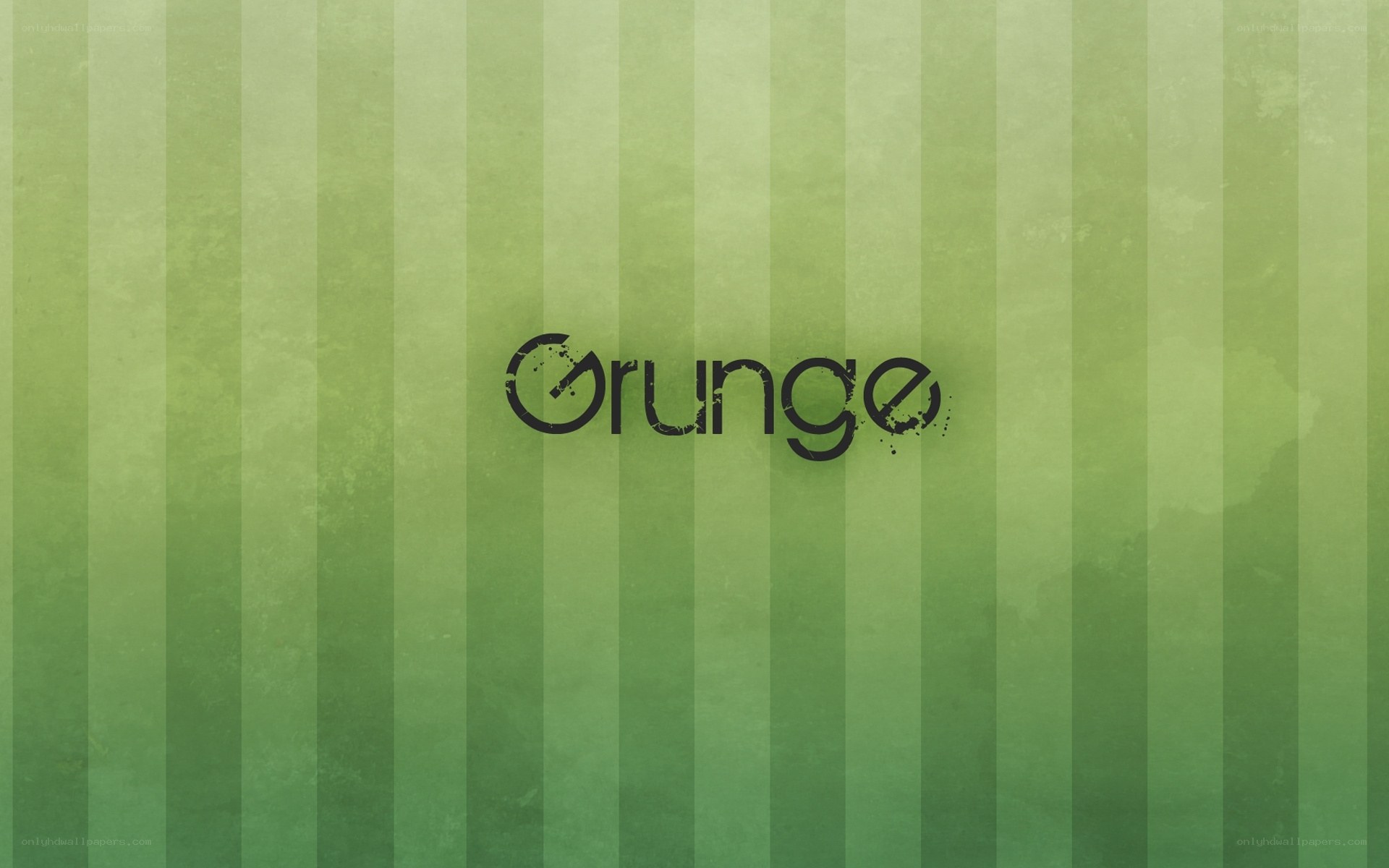 green striped background with text