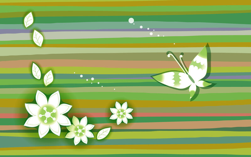 green striped nature scene