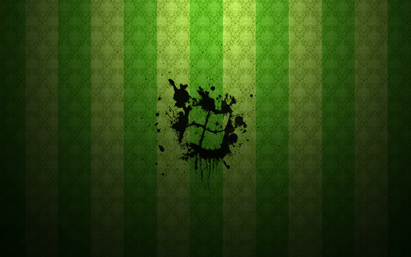 Green Striped Pattern — Dark