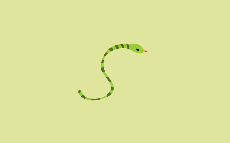 Green Striped Snake