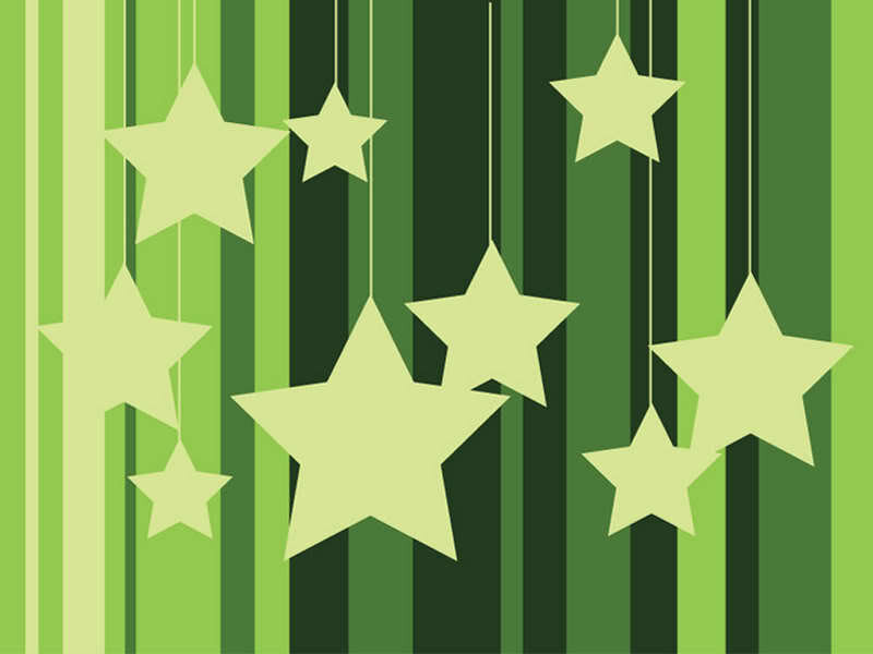 green striped star background