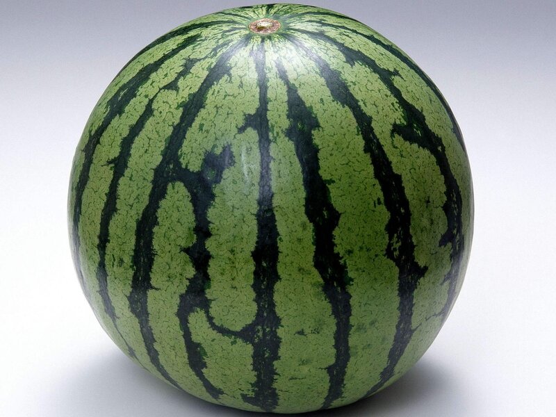 green striped watermelon