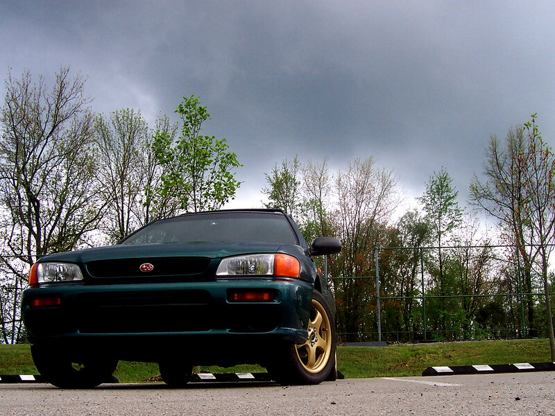Green Subaru Car