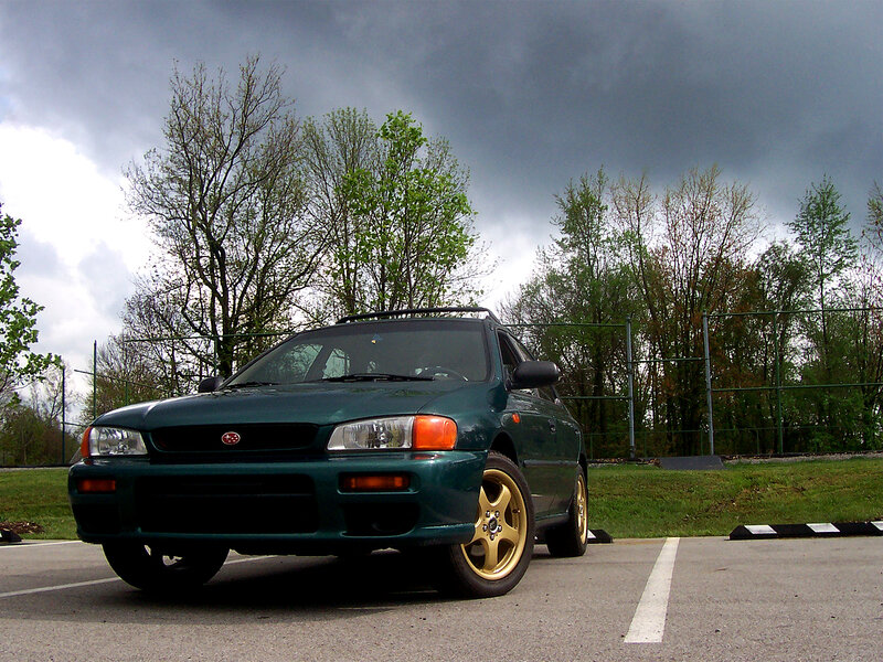 Green Subaru Impreza