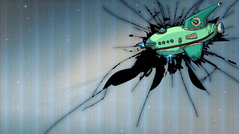 Green Submarine Breaking Through