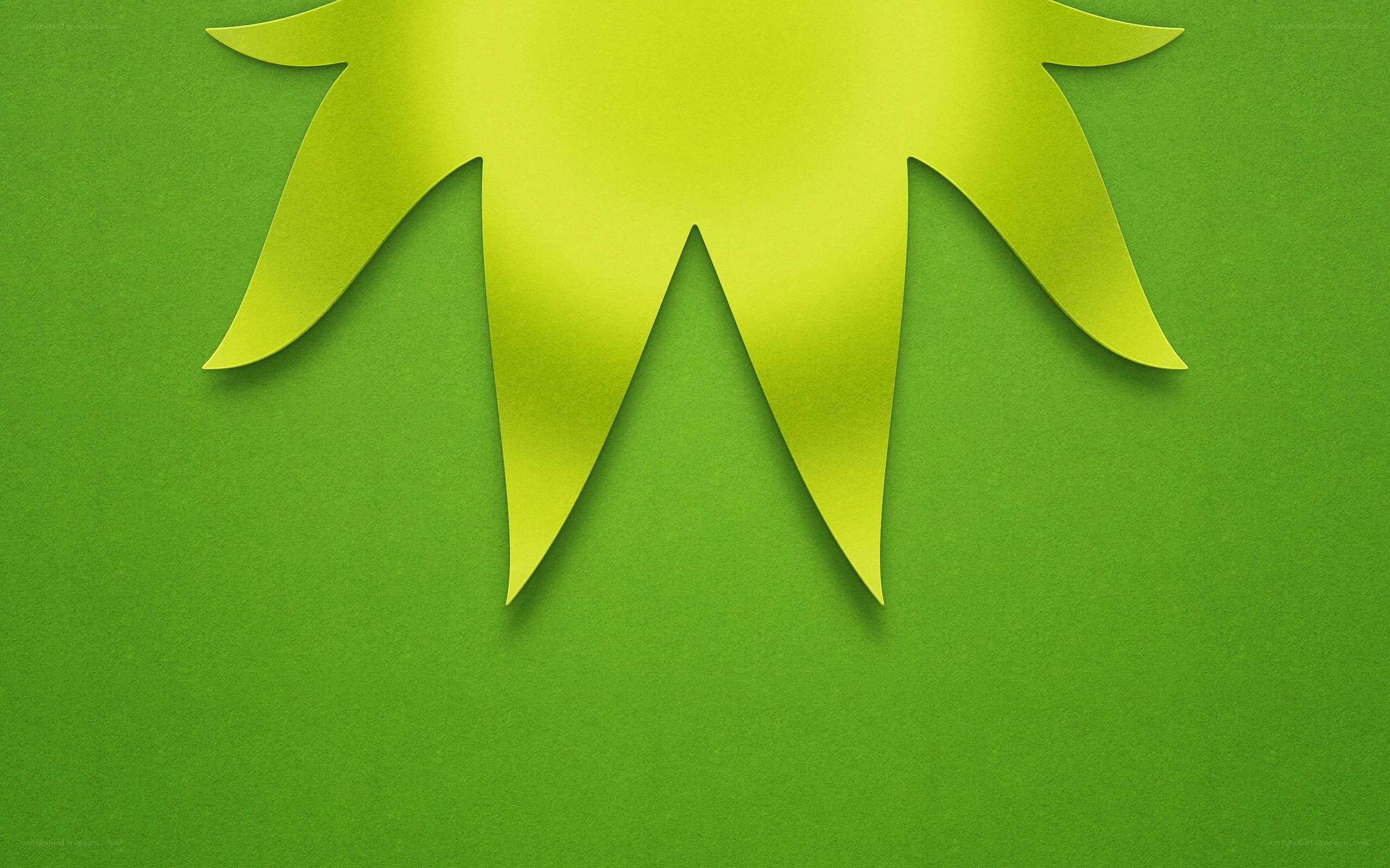green sun cutout design