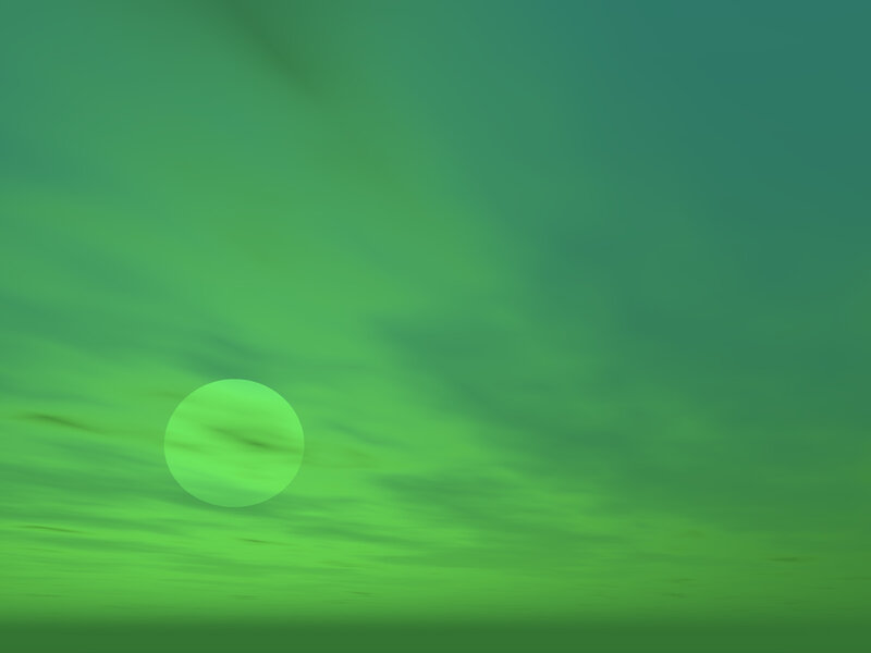 Green Sun in Sky