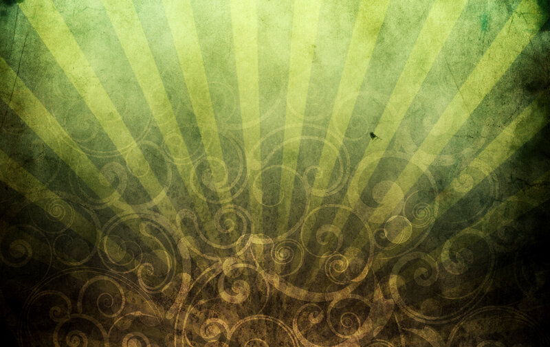 green sunburst swirl pattern