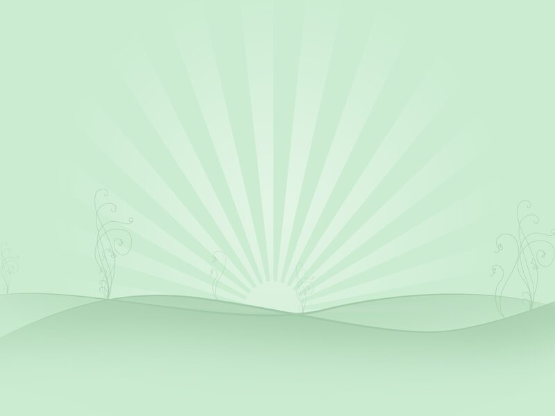 green sunrise landscape