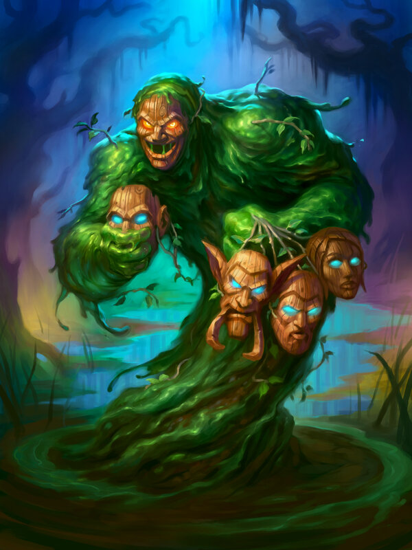 Green Swamp Creature — Dark, Eerie