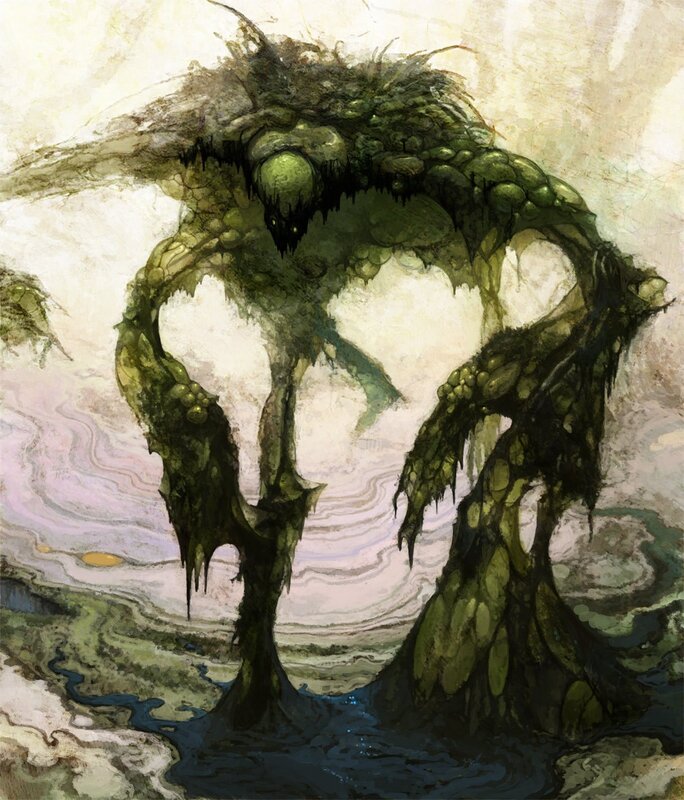 Green Swamp Monster — Dramatic