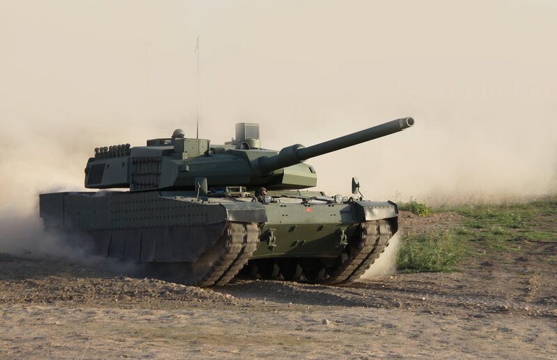 Green Tank on Dirt