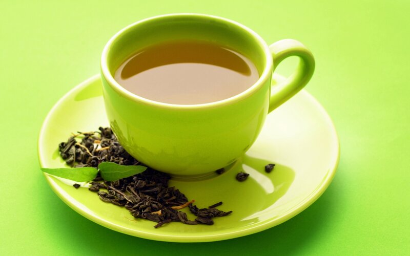 Green Tea Cup and Saucer — Calm