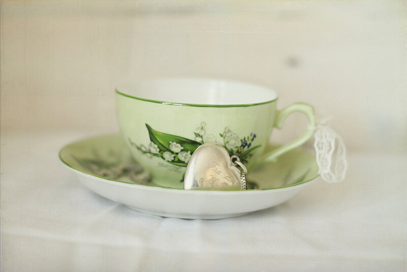 Green Tea Cup and Saucer