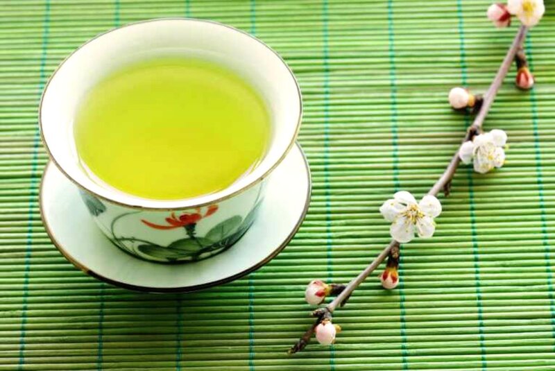 Green Tea in a Cup — Serene, Spring