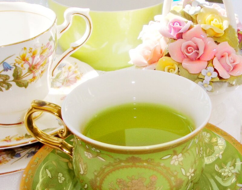 Green Tea in a Cup — Serene