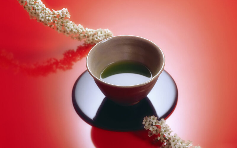 Green Tea in a Cup