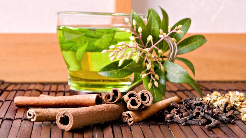 Green Tea with Spices — Calm, Photograph