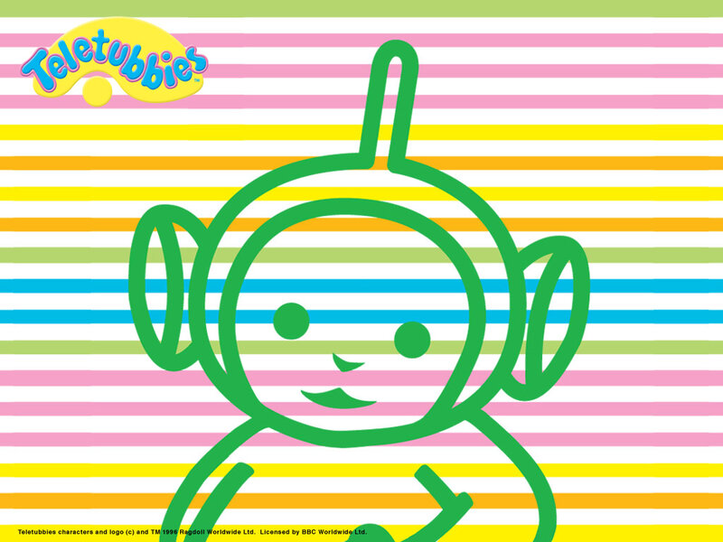 Green Teletubby Character — Playful
