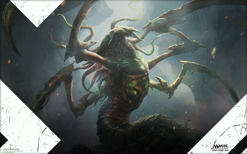 Green Tentacled Monster — Dramatic