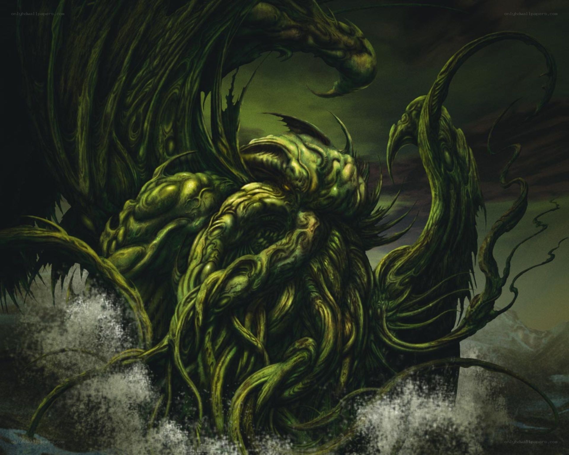 green tentacled monster
