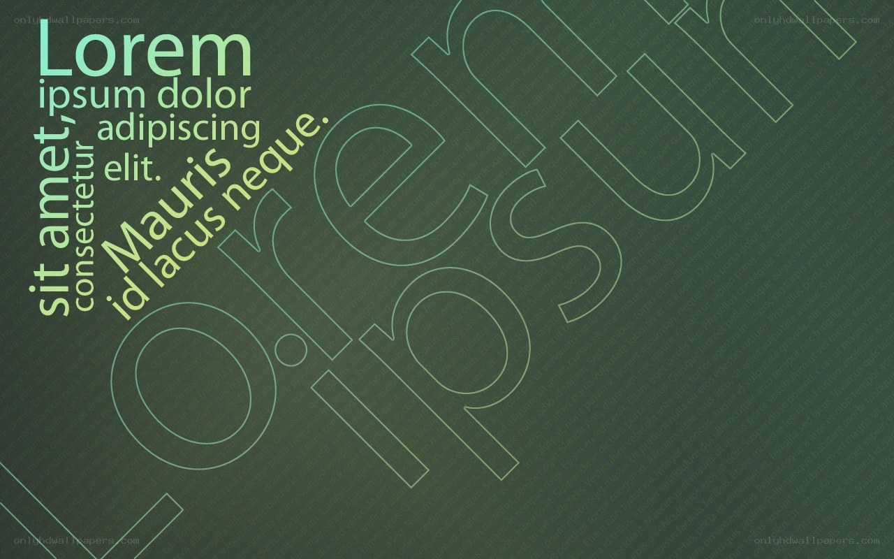 green text design with placeholder words