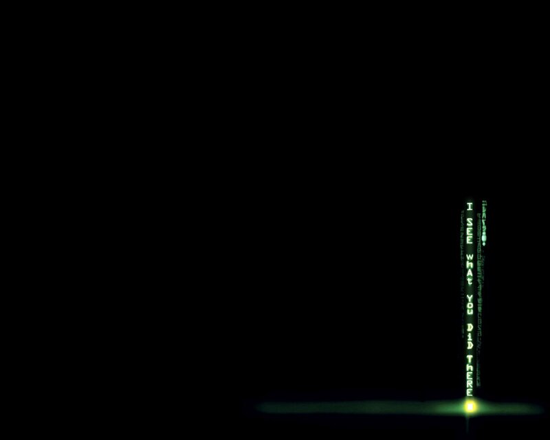 Green Text on Black Background — Dark, Mysterious