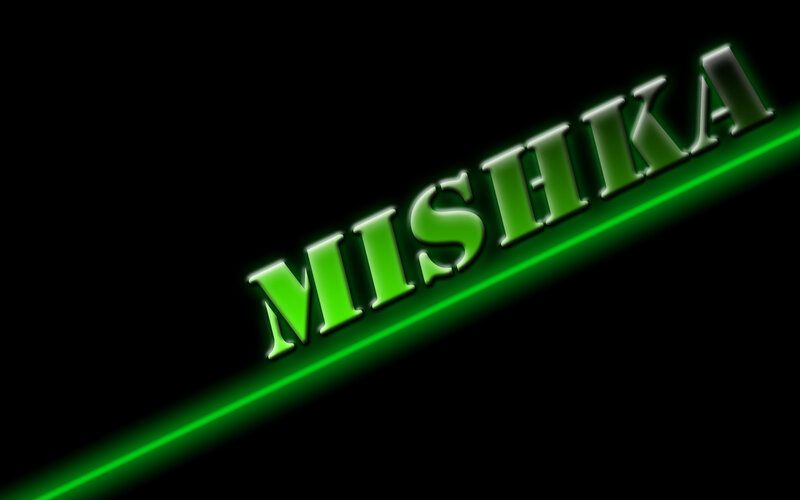Green Text on Black Background — Dramatic, Digital Art