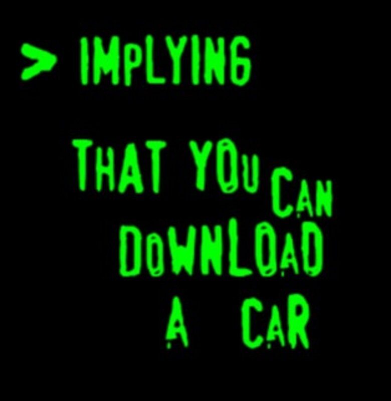 Green Text on Black — Minimalist, Digital Art