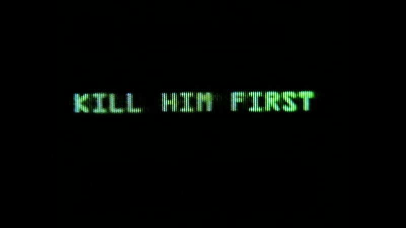 green text on black screen