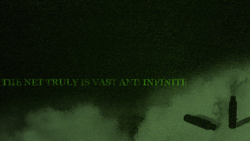 green text on dark background