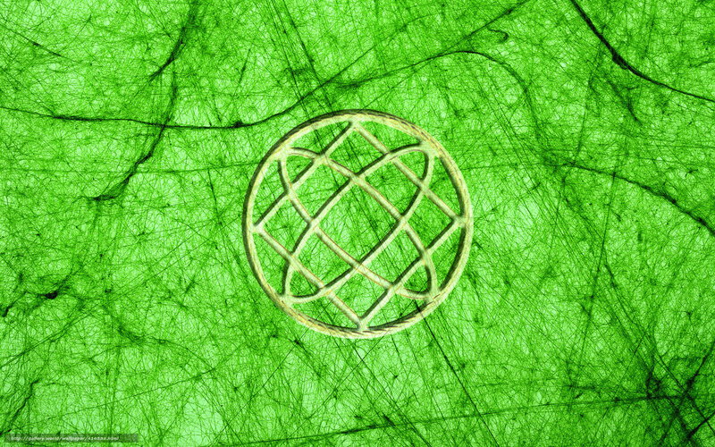 Green textured globe design