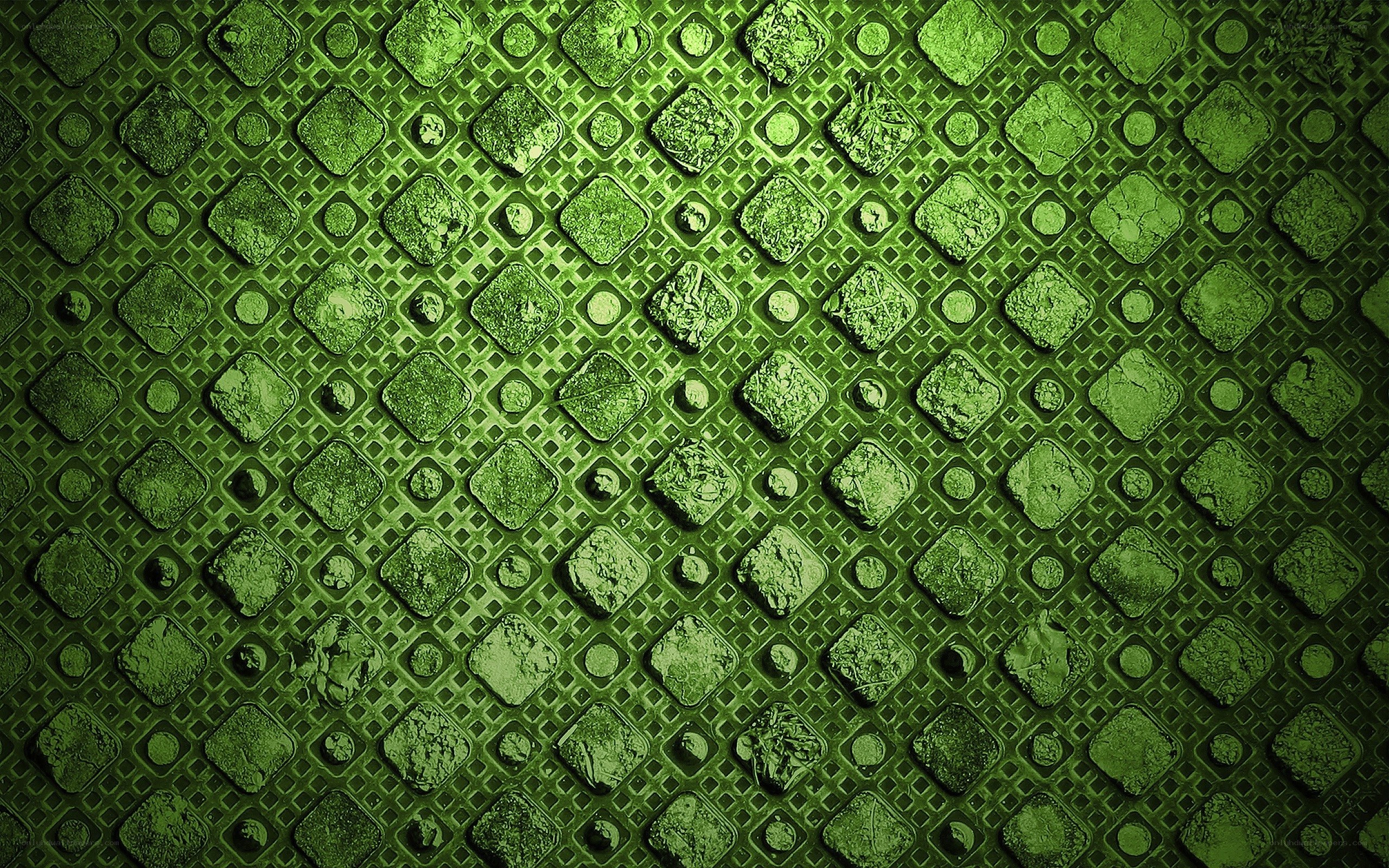 green textured metal surface