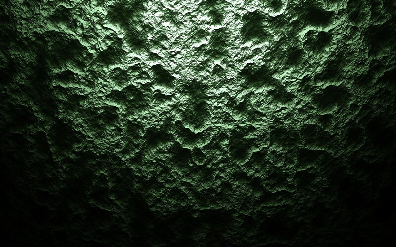 Green Textured Surface — Dark, Abstract, Black