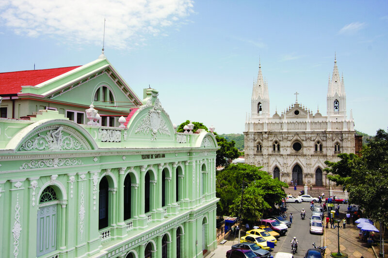 Green Theater and White Cathedral