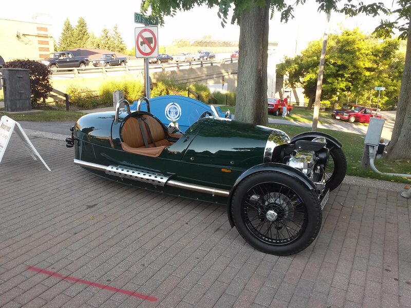 Green Three-wheeled Car
