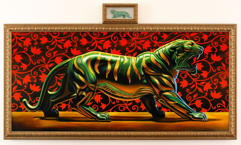 Green Tiger Statue