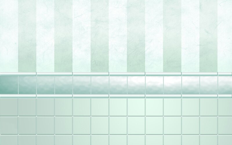 green tiled wall background