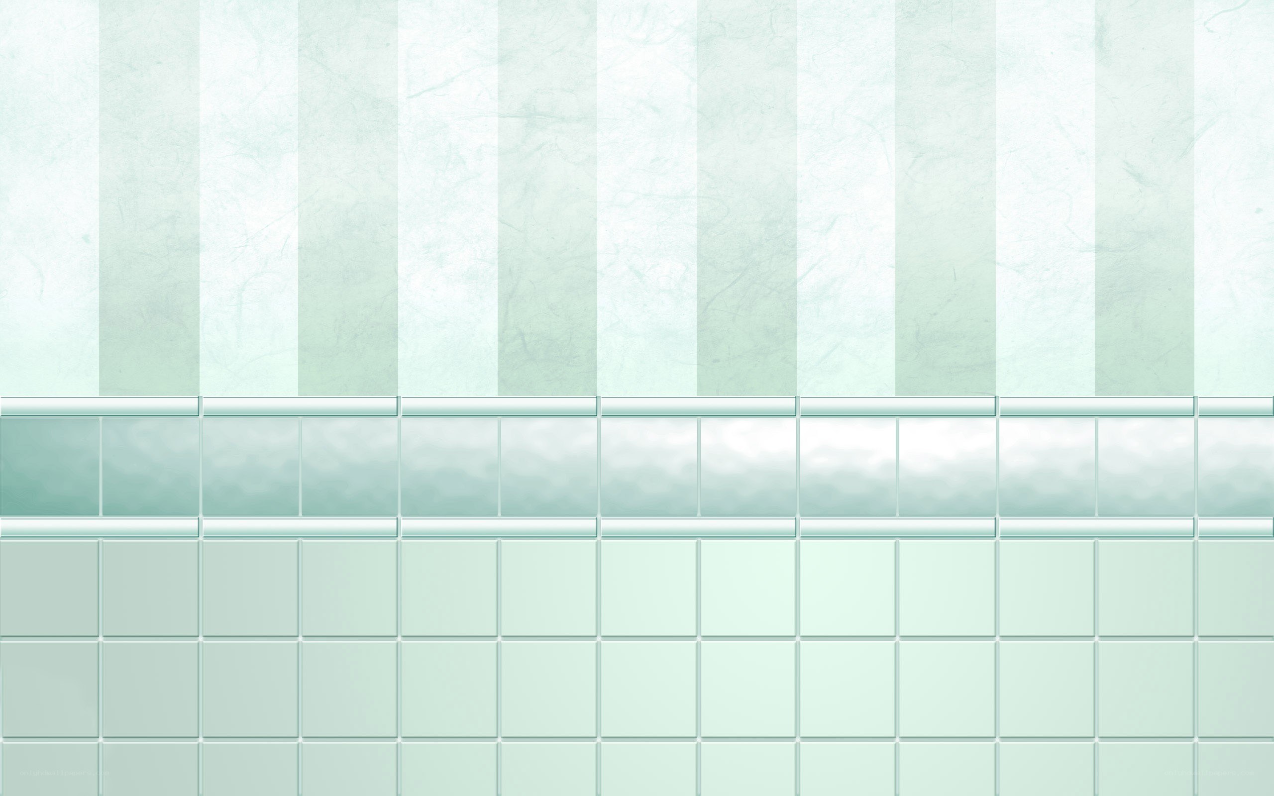 green tiled wall background