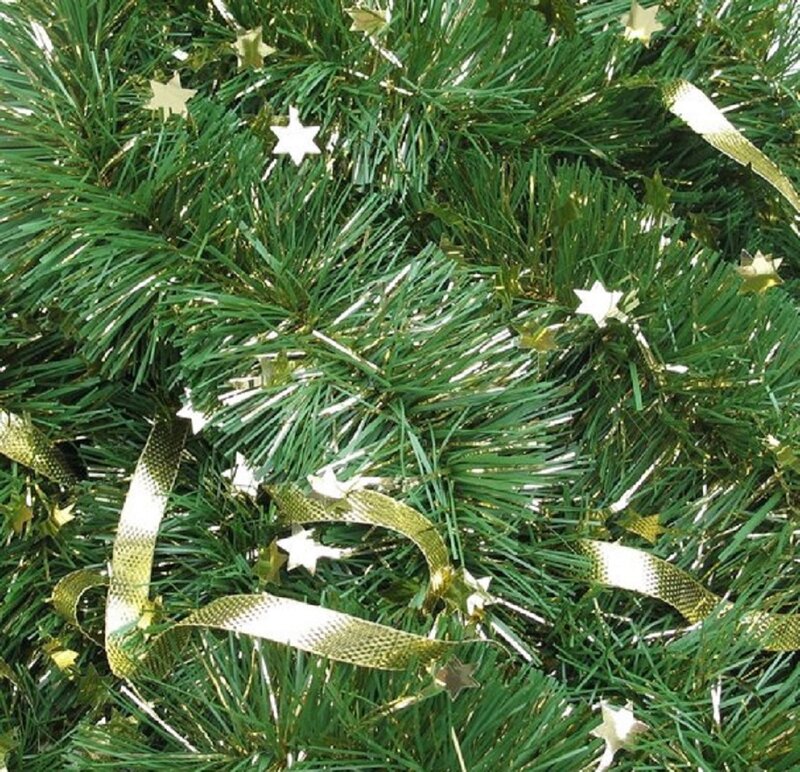 Green Tinsel Garland